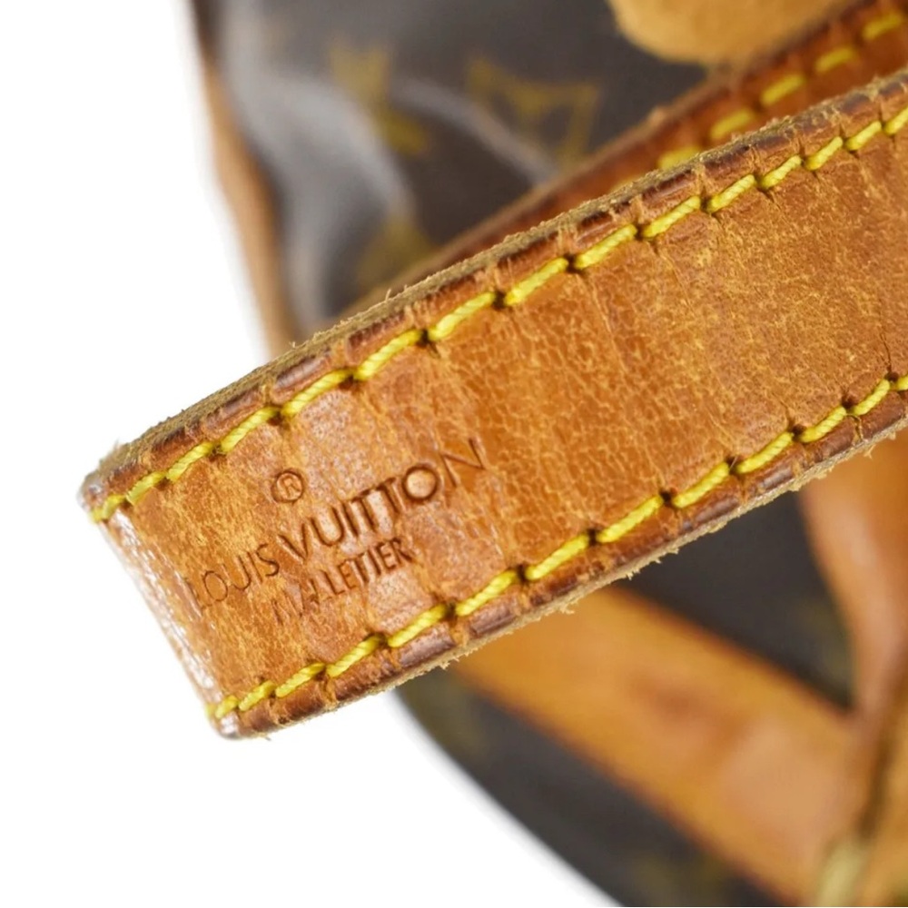 Louis Vuitton Monogram Drawstring Bucket Bag in Brown and Tan - Picture 6 of 14